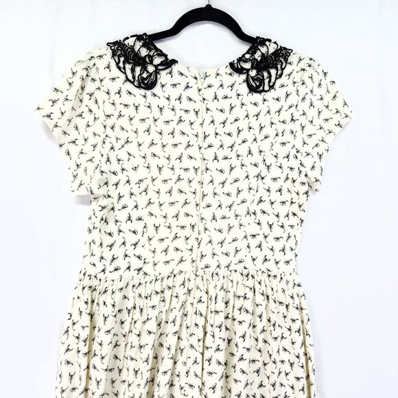 Penny Dreadful Scorpion Dress Lace Collar Size Large Mini - Picture 9 of 16
